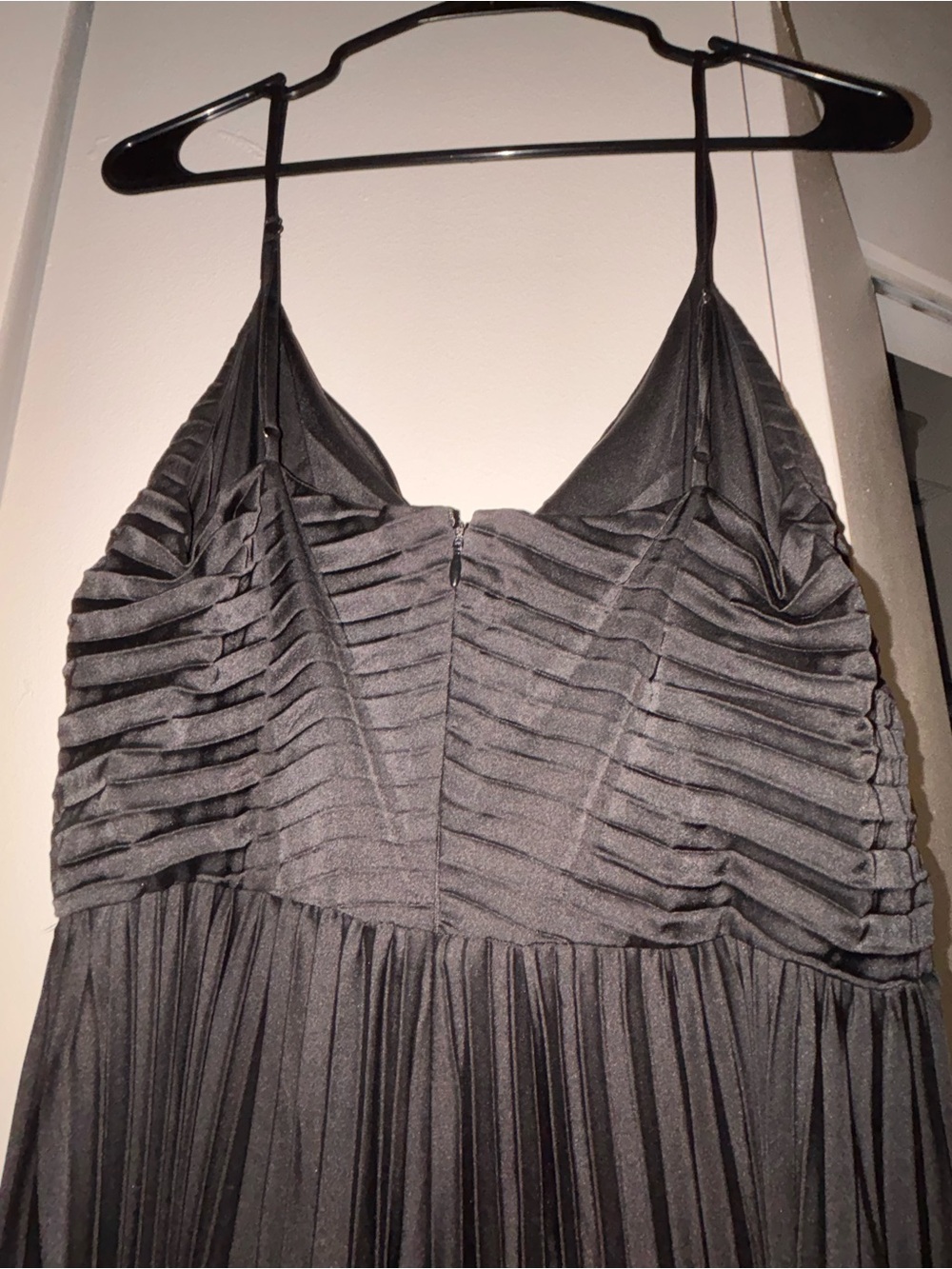 Petal & Pup Black Pleated Slip Dress - Picture 3 of 6